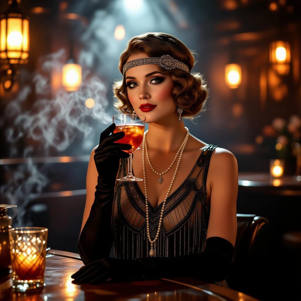 Capture the hidden charm and vintage flair of the 1920s speakeasy era  by @Hippie Child