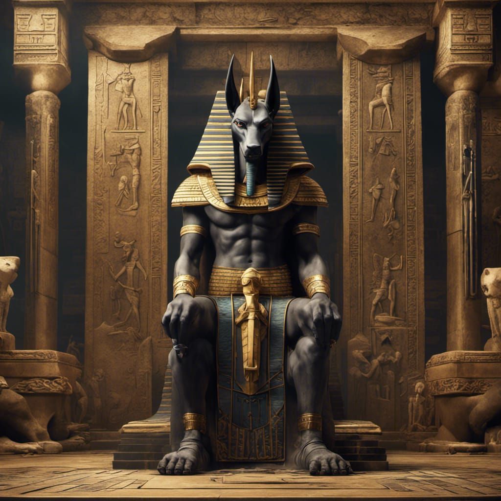 Egyptian god of underworld Anubis - AI Generated Artwork - NightCafe ...