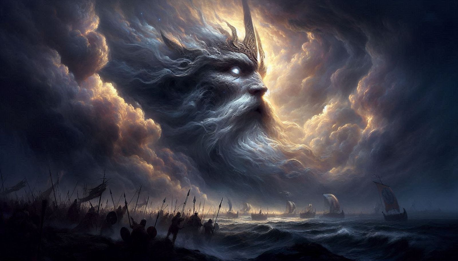 All Father Odin as Viking spirit