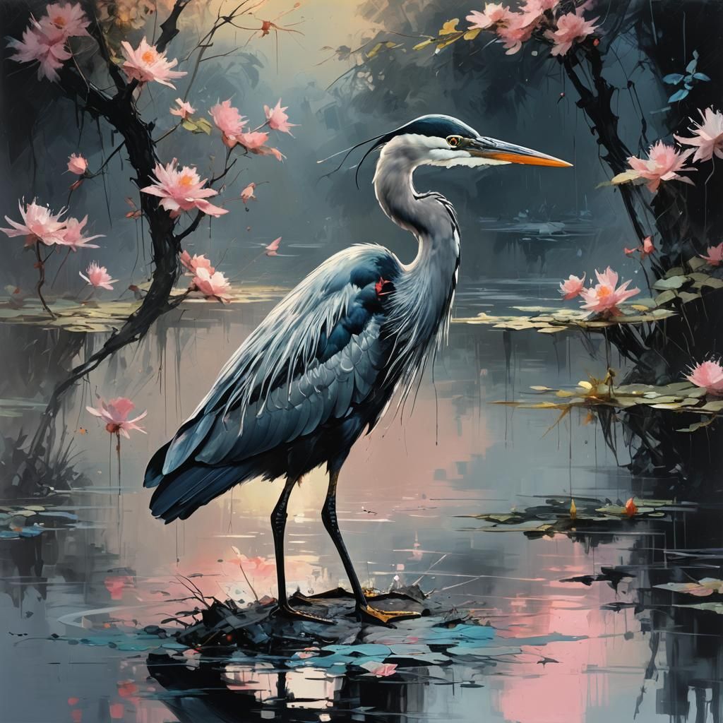 A heron