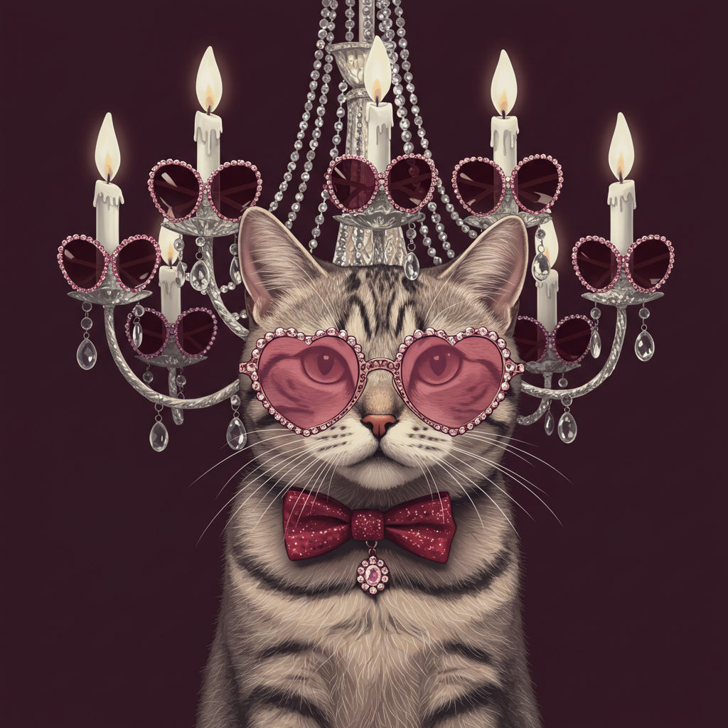 Only the fanciest of eyewear for this one. Sun Glass Candelabras!
