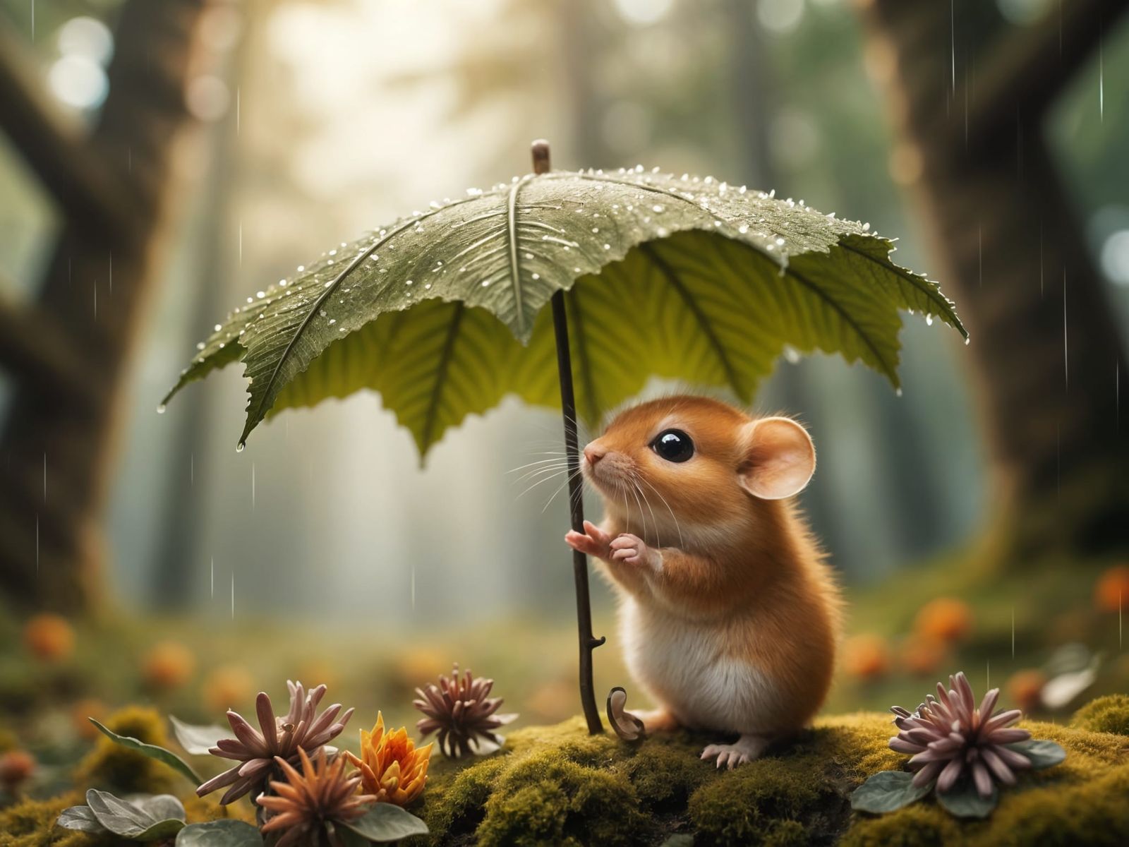 DeeDee in the Rain