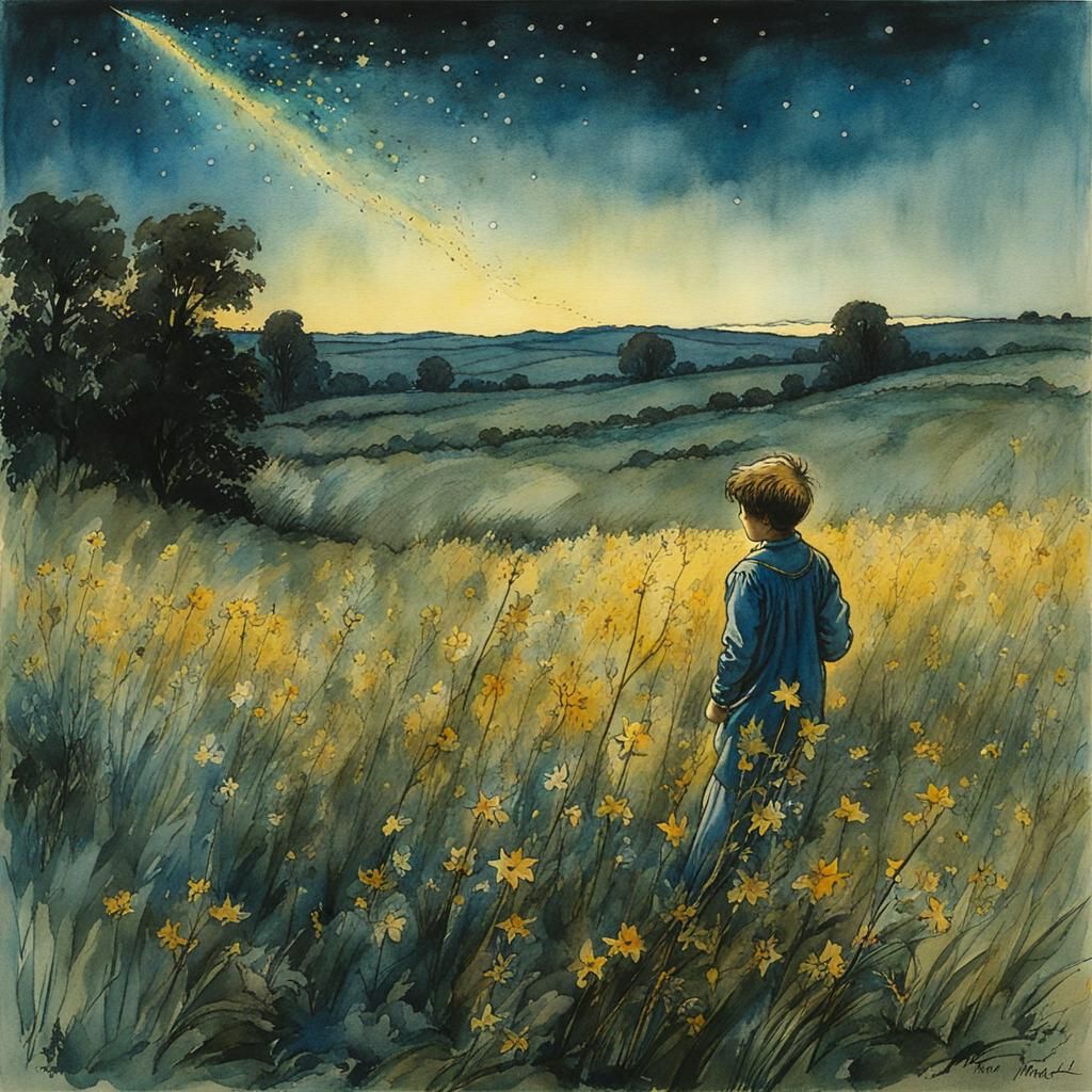 Stars and Flowers  by @Hesione