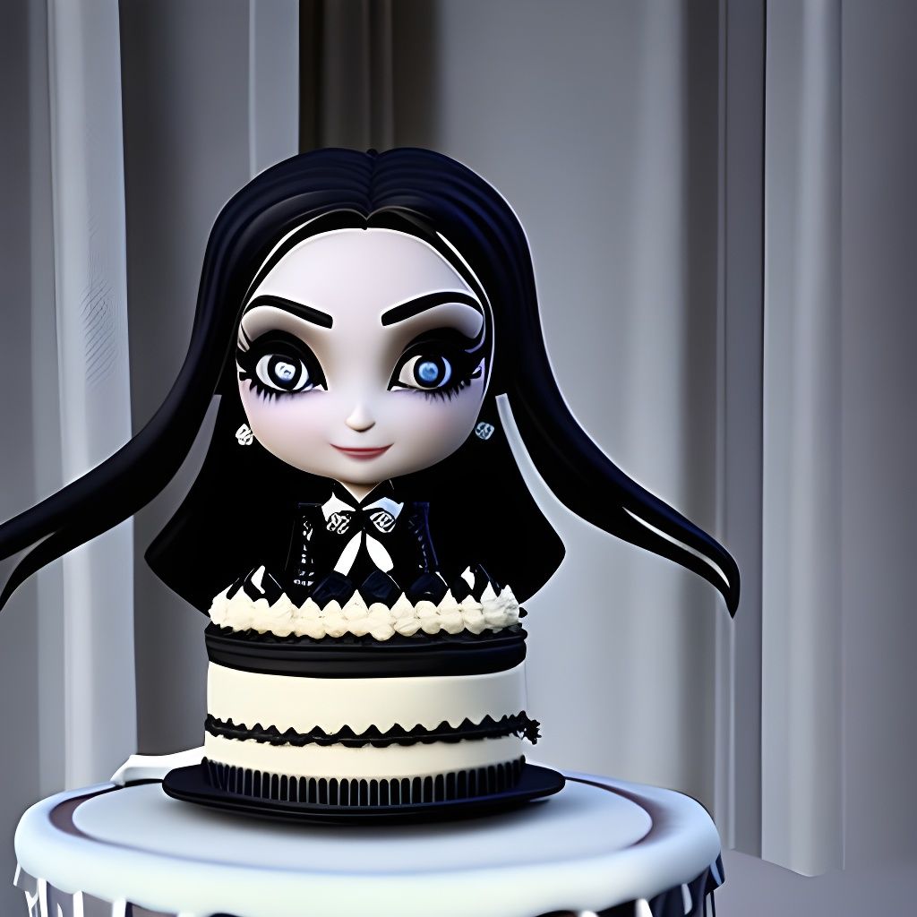 Amazon.com: 1 Pack Wednesday Birthday Addams Cake Topper Glitter Fantasy  Horror Thing Wednesday Cake Pick for Hand Black Bat Umbrella Girl Addams  Family Birthday Party Cake Decorations Supplies : Grocery & Gourmet