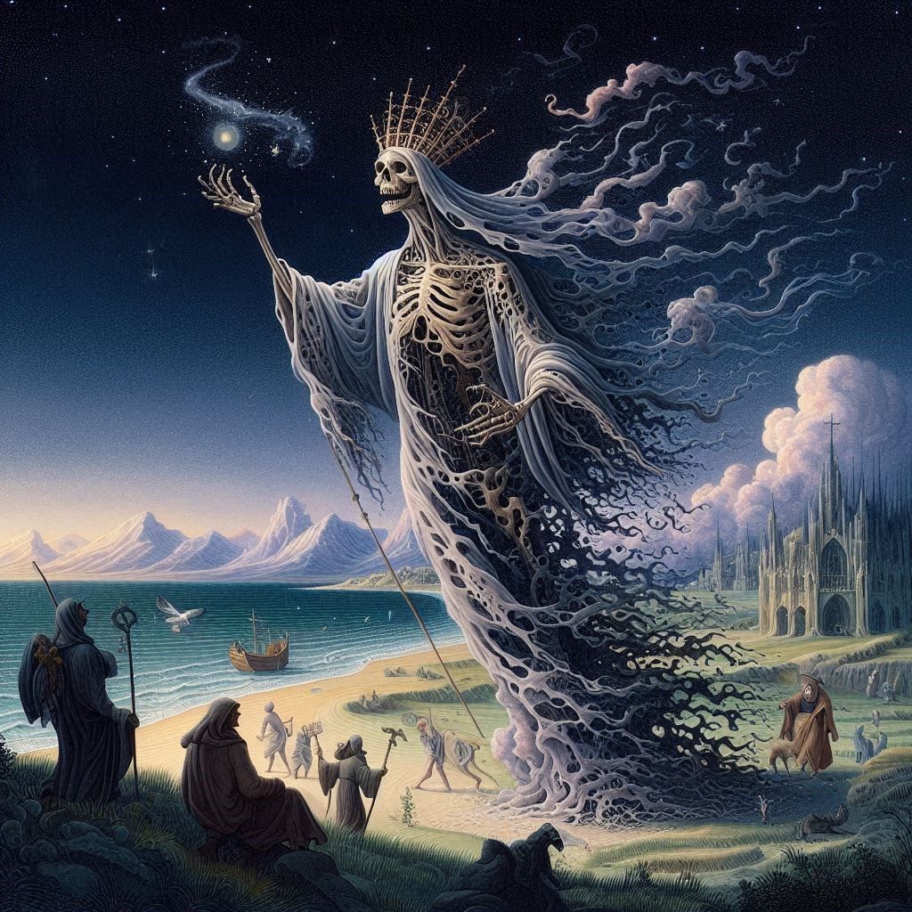 the ghost of a once sovereign being