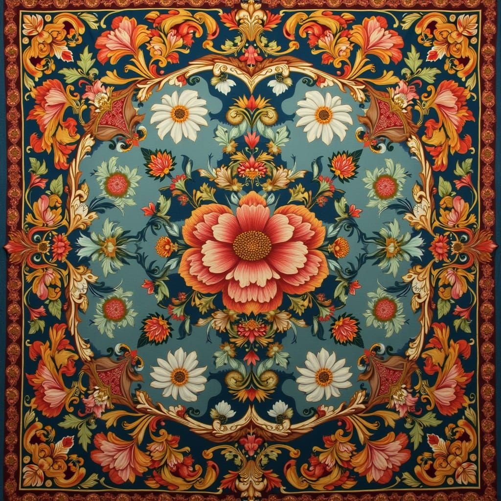 Luxurious Tapestry in Gucci-Inspired Style