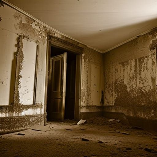 haunted place that is creepy and spooky, with an eerie atmos...