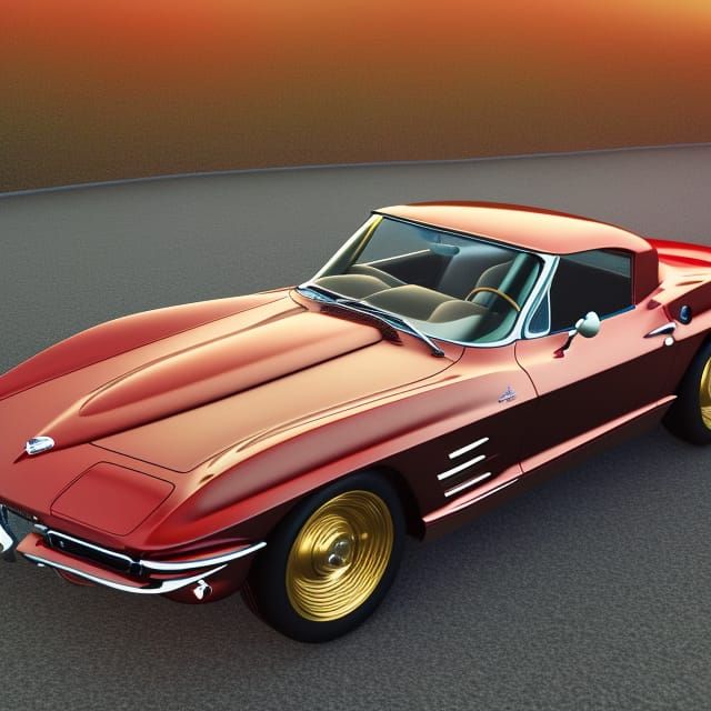 Red 1963 Corvette