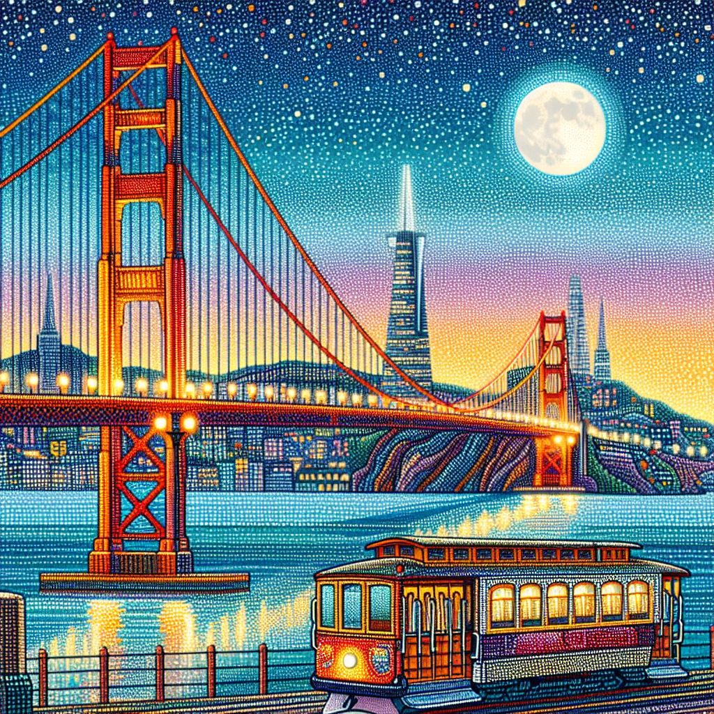 San Francisco in the Moonlight