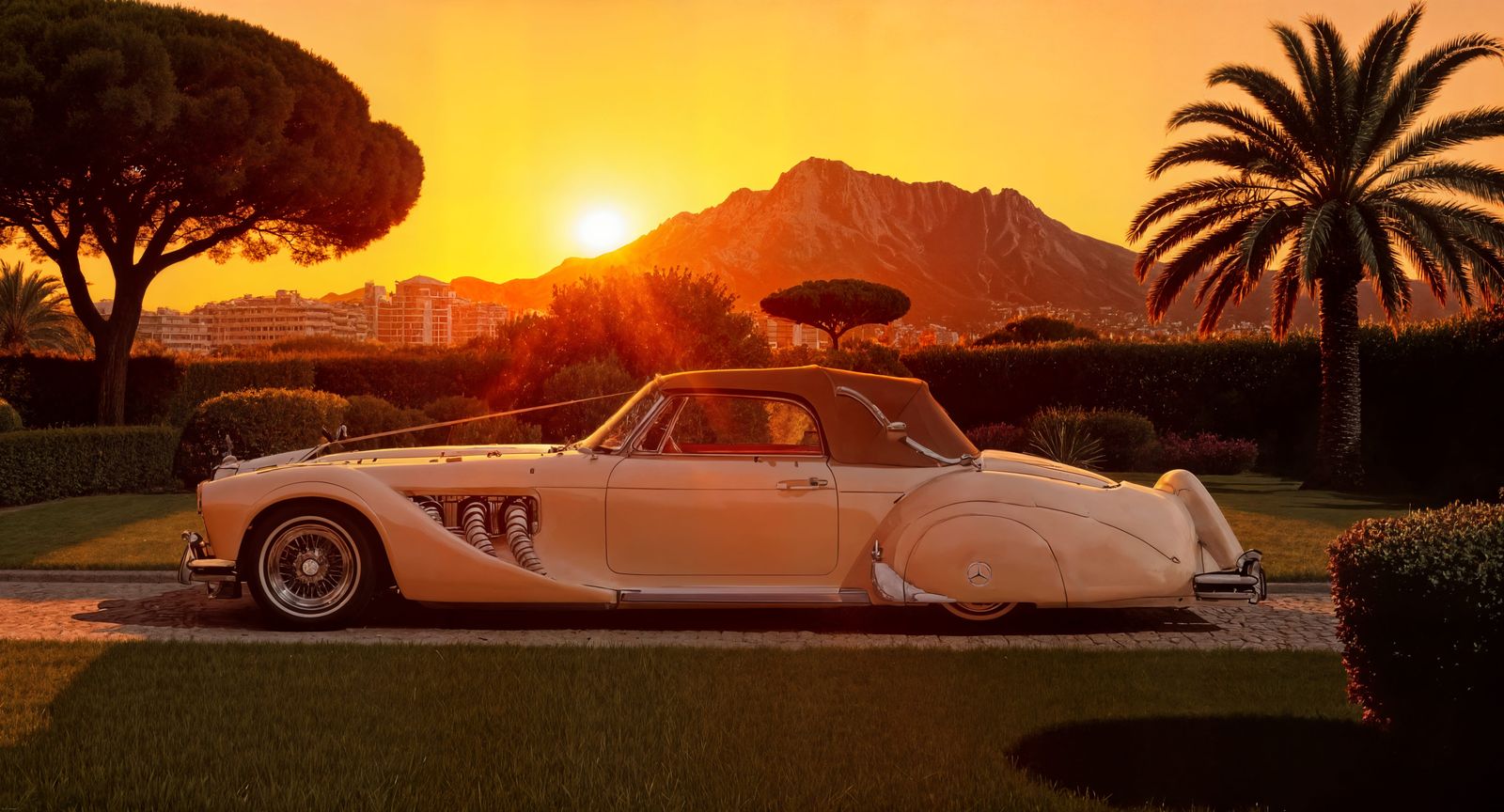 1950 Mercedes Benz 770 Convertible Saoutchik surbaissée