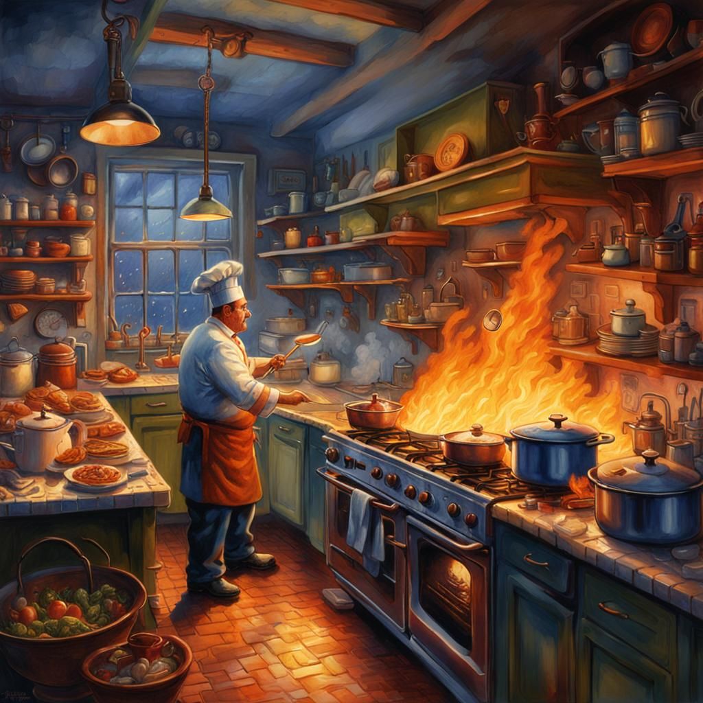 Dinner Gone Wrong   by @Happy Jack