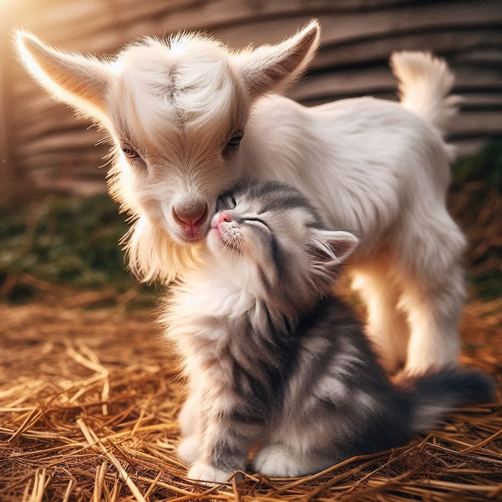 Farm Friends - Goats and Cats