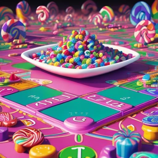 a Candyland and scrabble world