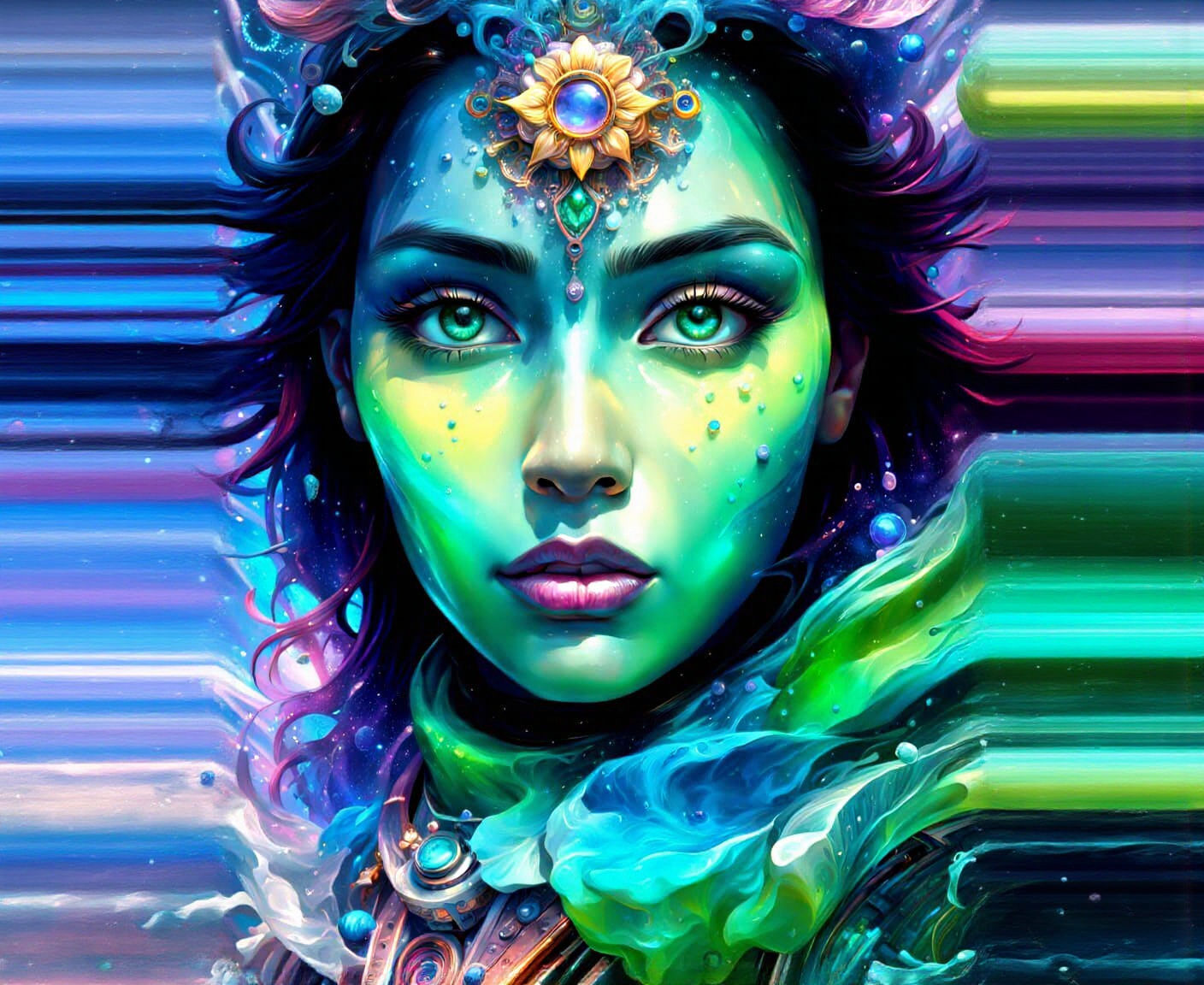 Opalescent Goddess  by @KBunny001