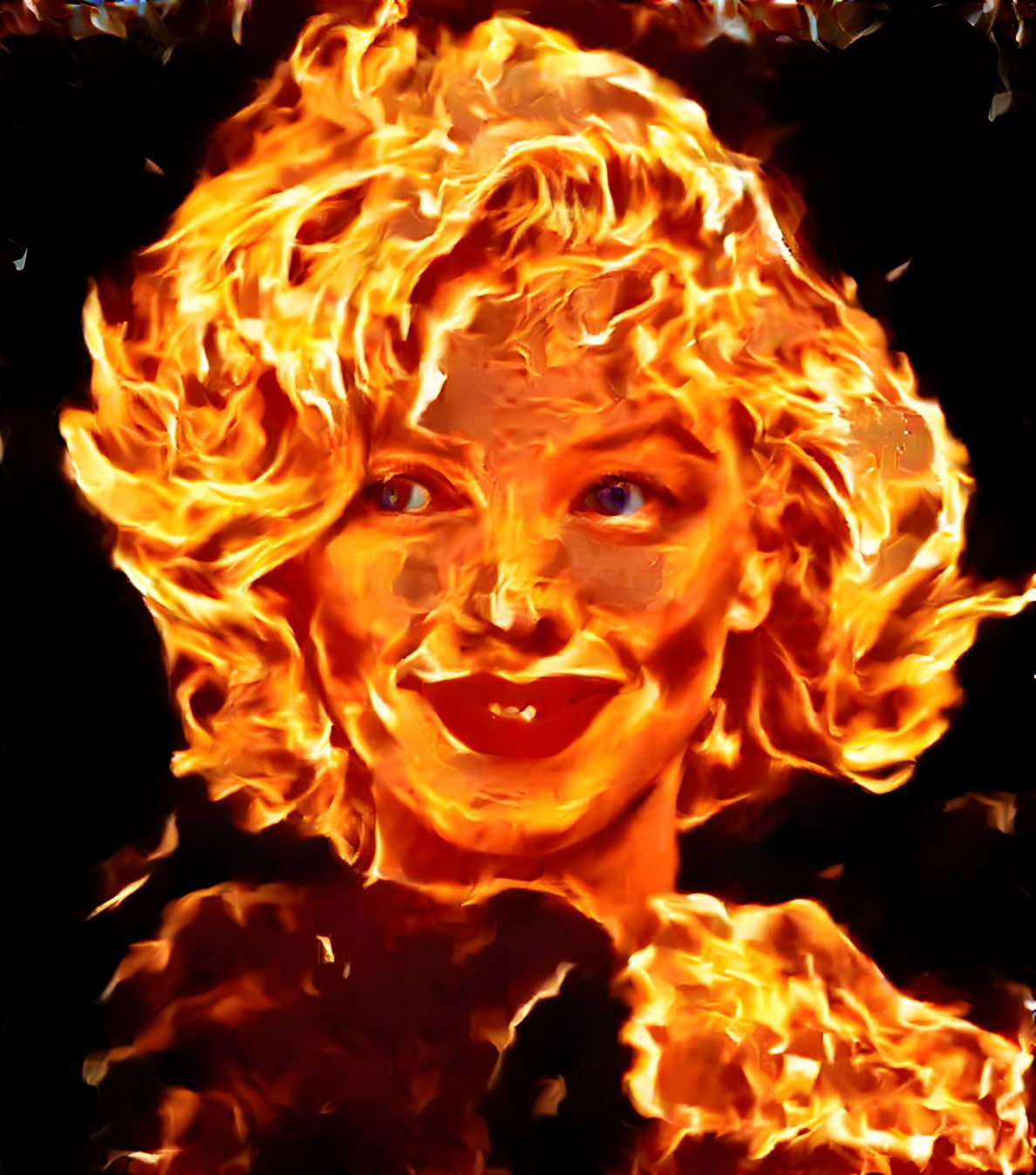 Marilyn as the Human Torch