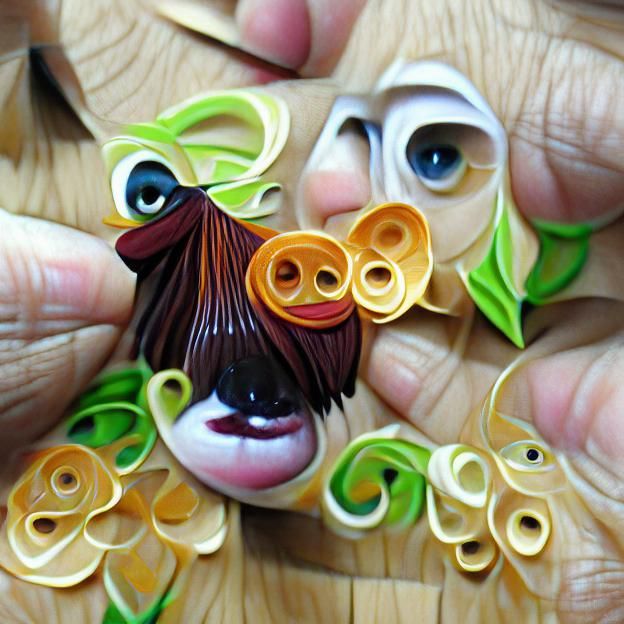 Delicious opinion - Quilled Paper Face: Eyes, Nose, and Mout...