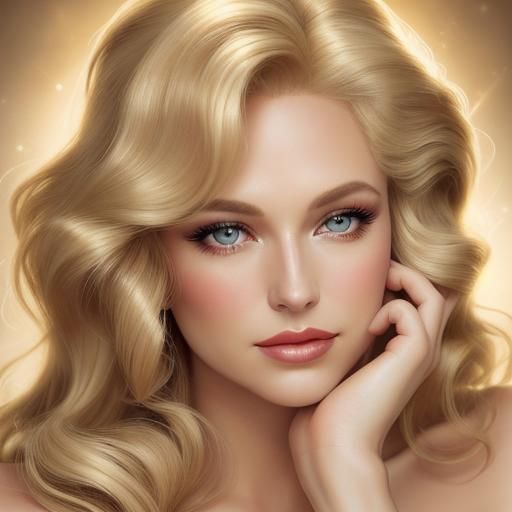 Classic Hollywood Glamour Portrait in Soft Focus