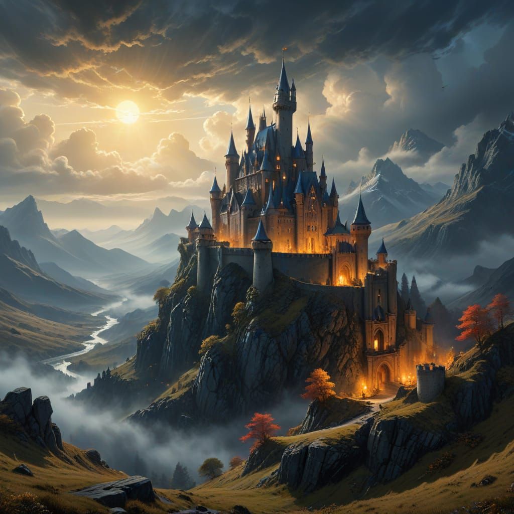 fantasy castle  by @Arrelie