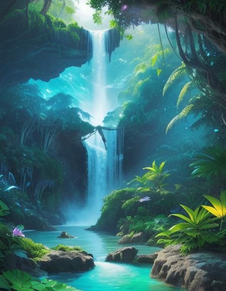 Serene Cascades