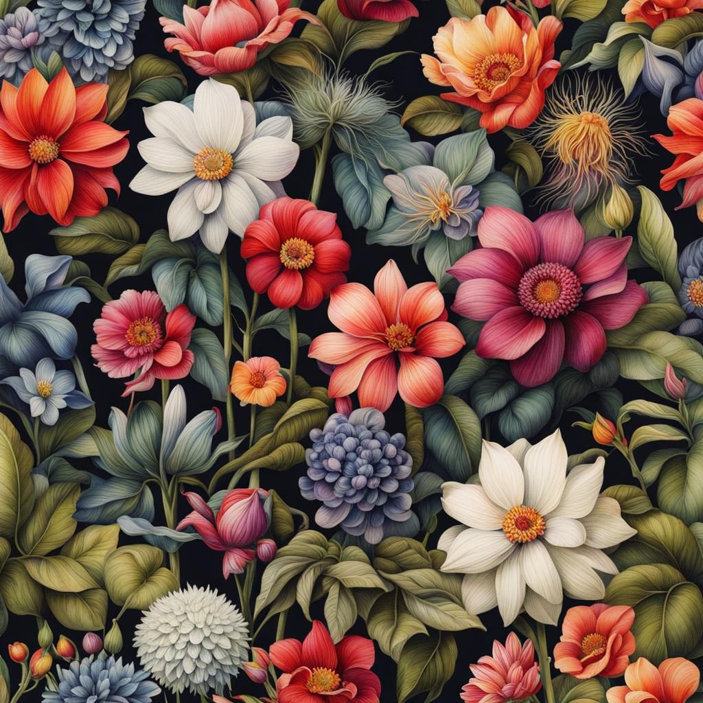 (Garden Botanical Ink:1.3) beautiful, masterpiece, gorgeous,...