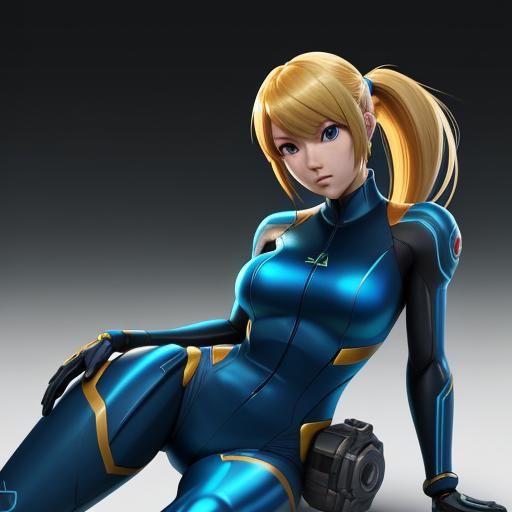Samus, wearing Zero suit