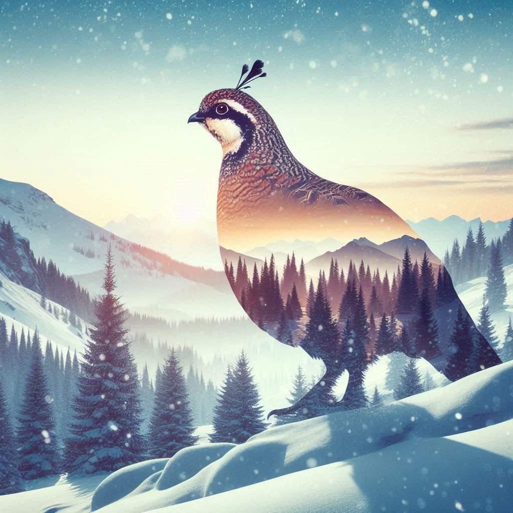 double exposure beautiful fantasy DALL-E 3 portrait landscape..