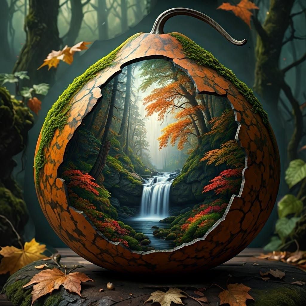 Autumn Gourd  by @Shywolf