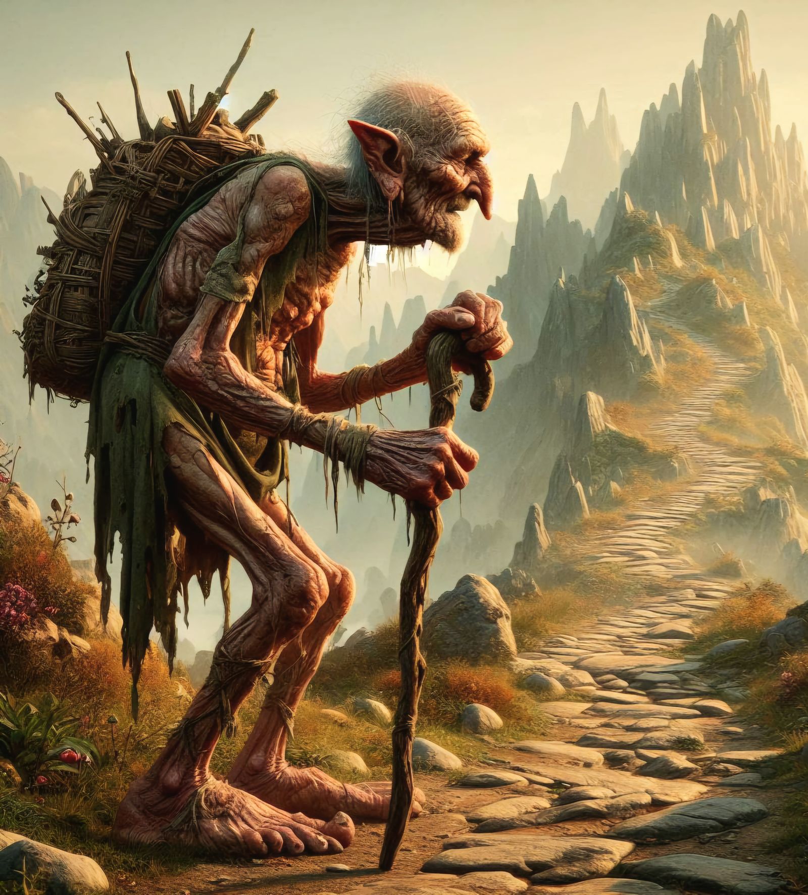 Ancient goblin on a quest