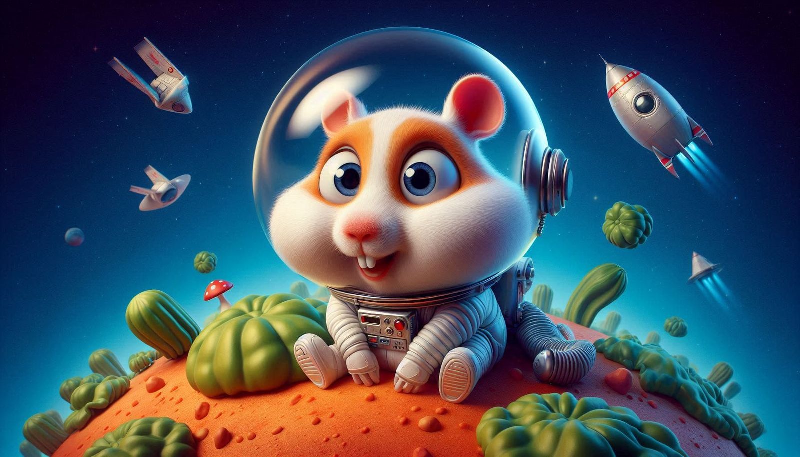 Hamstronaut jr.:  "Just leaf me here..."