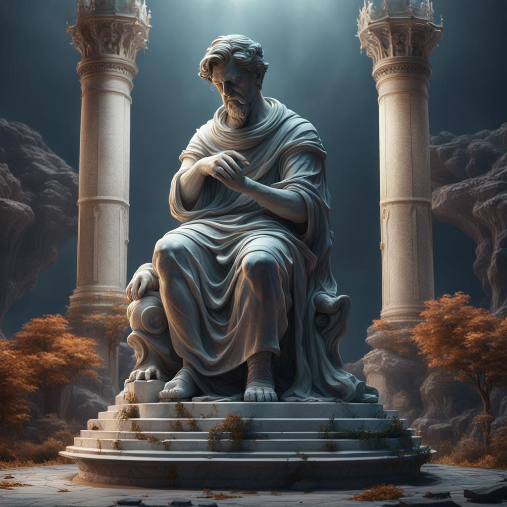 Sad Statue - AI Generated Artwork - NightCafe Creator