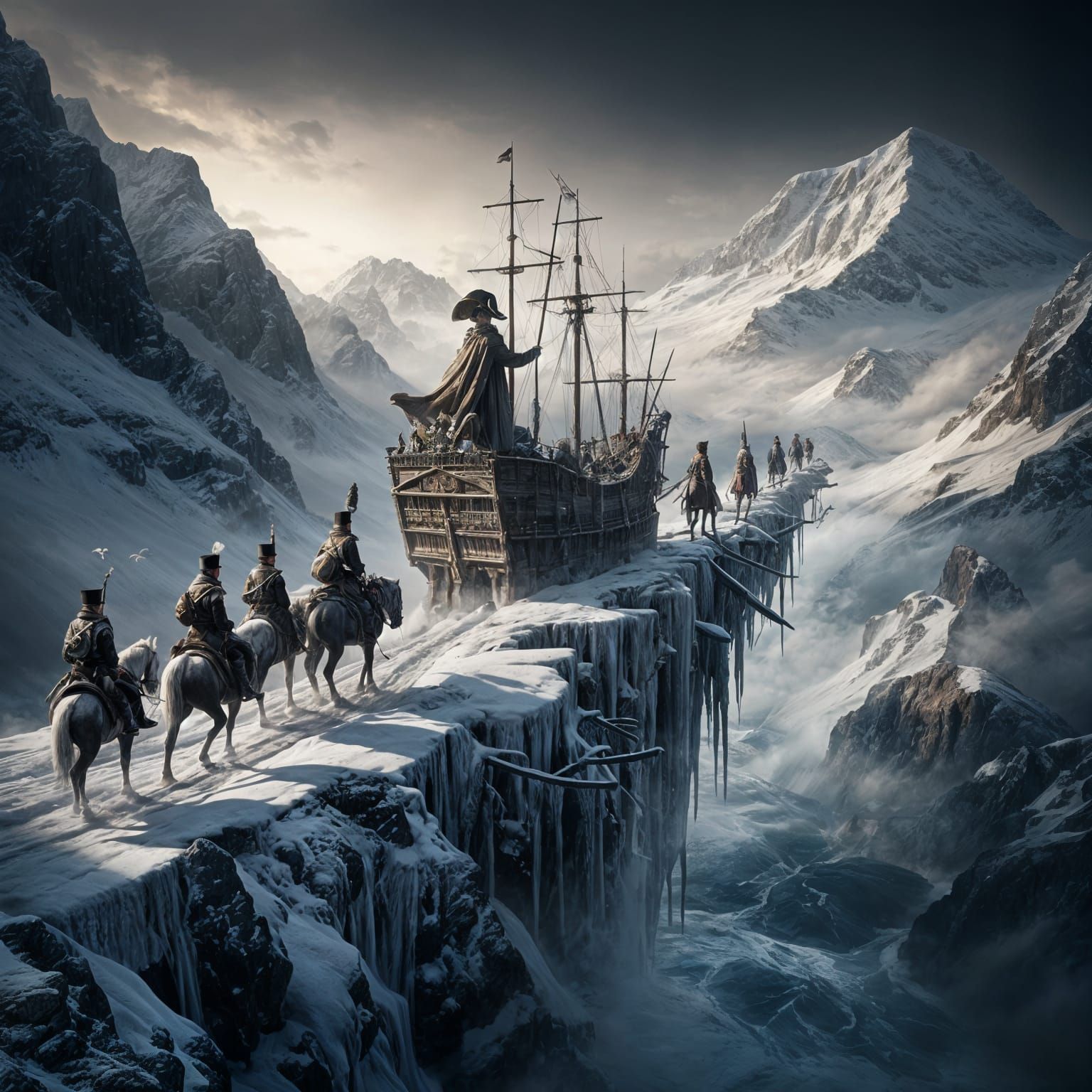 Napoleon crossing the Alps revisited