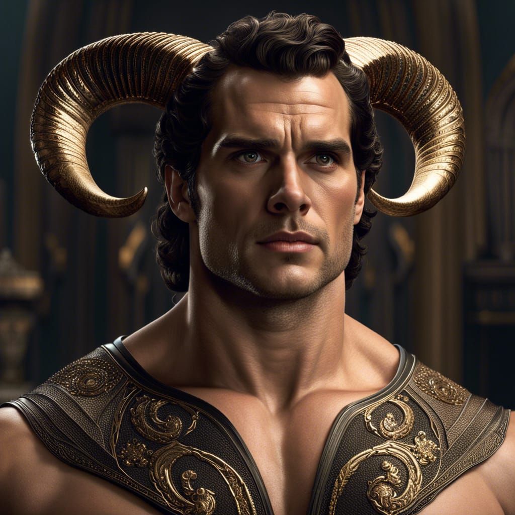 Henry Cavill as the Horned God - AI Generated Artwork - NightCafe Creator