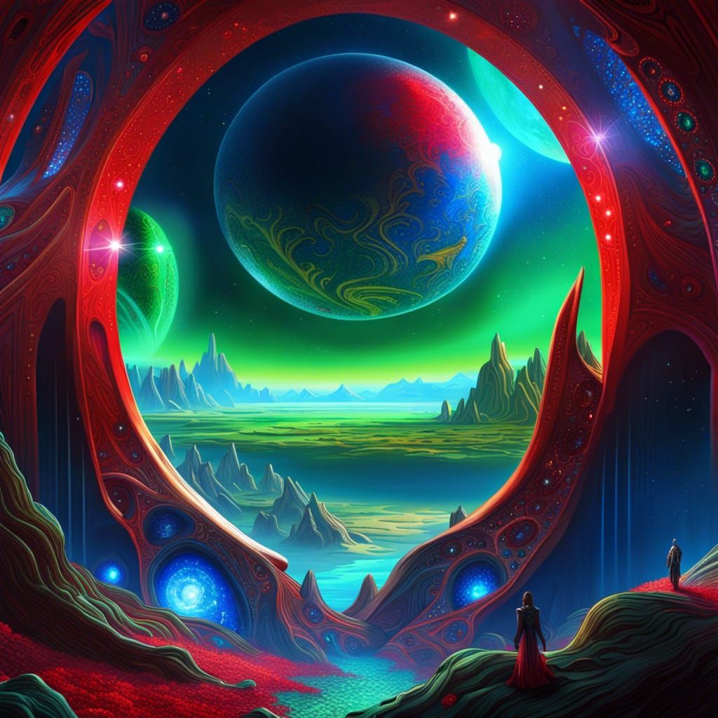 Alien planet - AI Generated Artwork - NightCafe Creator