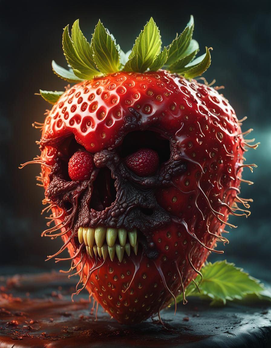 Zoombie Strawberry!!   by @Hit moments