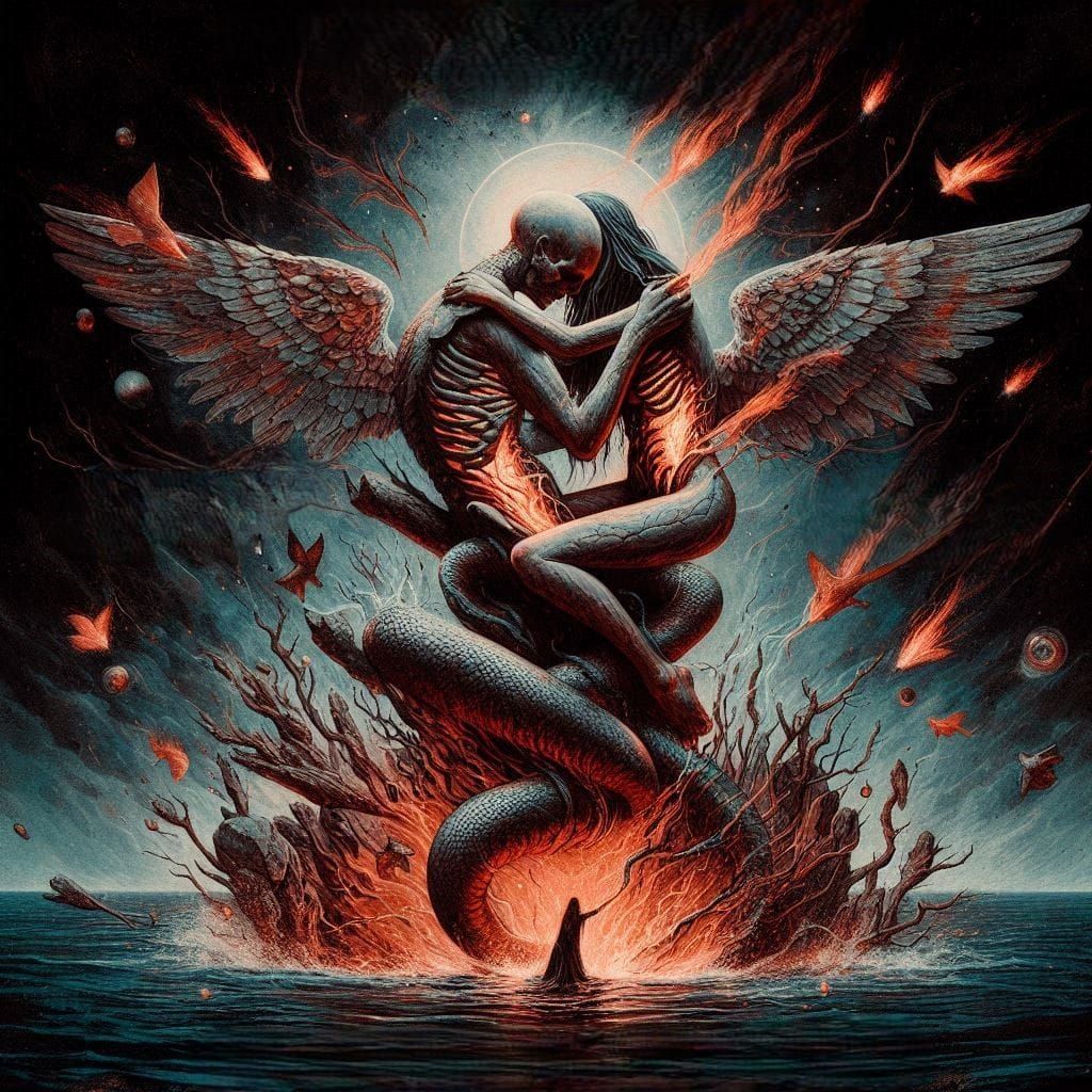 let me in 'Cause I am a fire and you are dry as bone