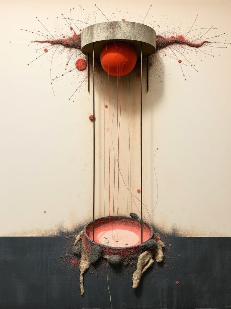 Surrealist Assemblage Inspired by Bontecou, Ernst and Klee