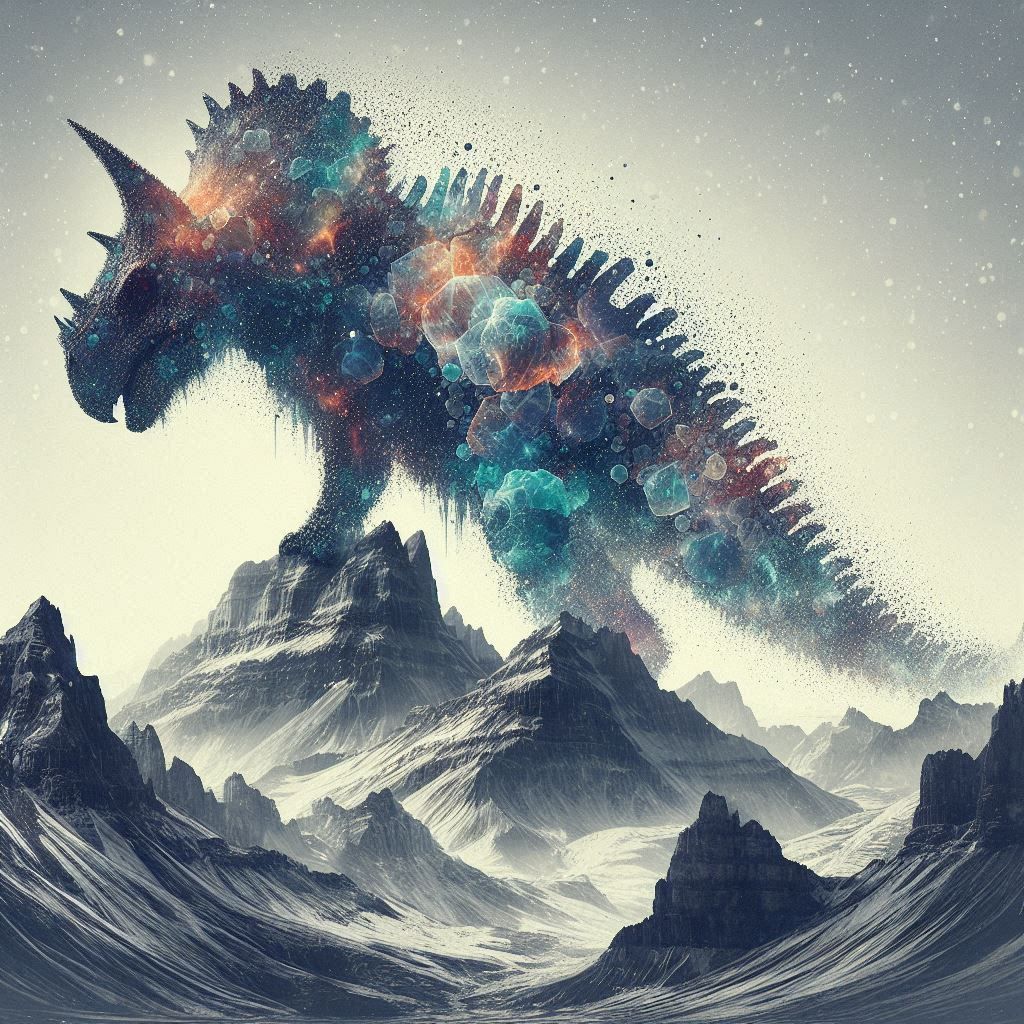 double exposure beautiful fantasy DALL-E 3 portrait landscape..