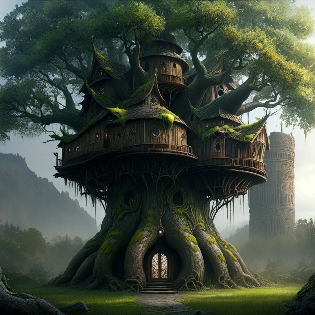 Treehouse   by @The Pithy Dragon