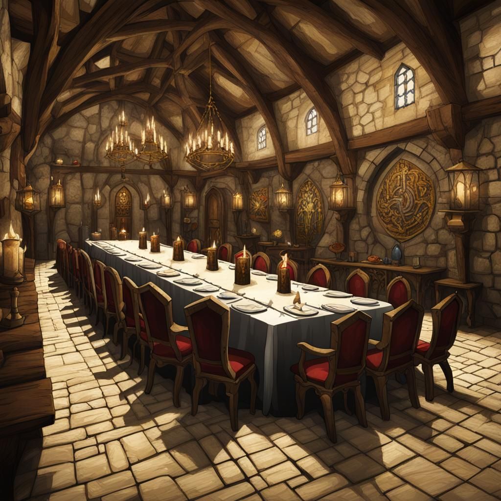 Banquet hall: Medieval Lair: Knights of the round table 4