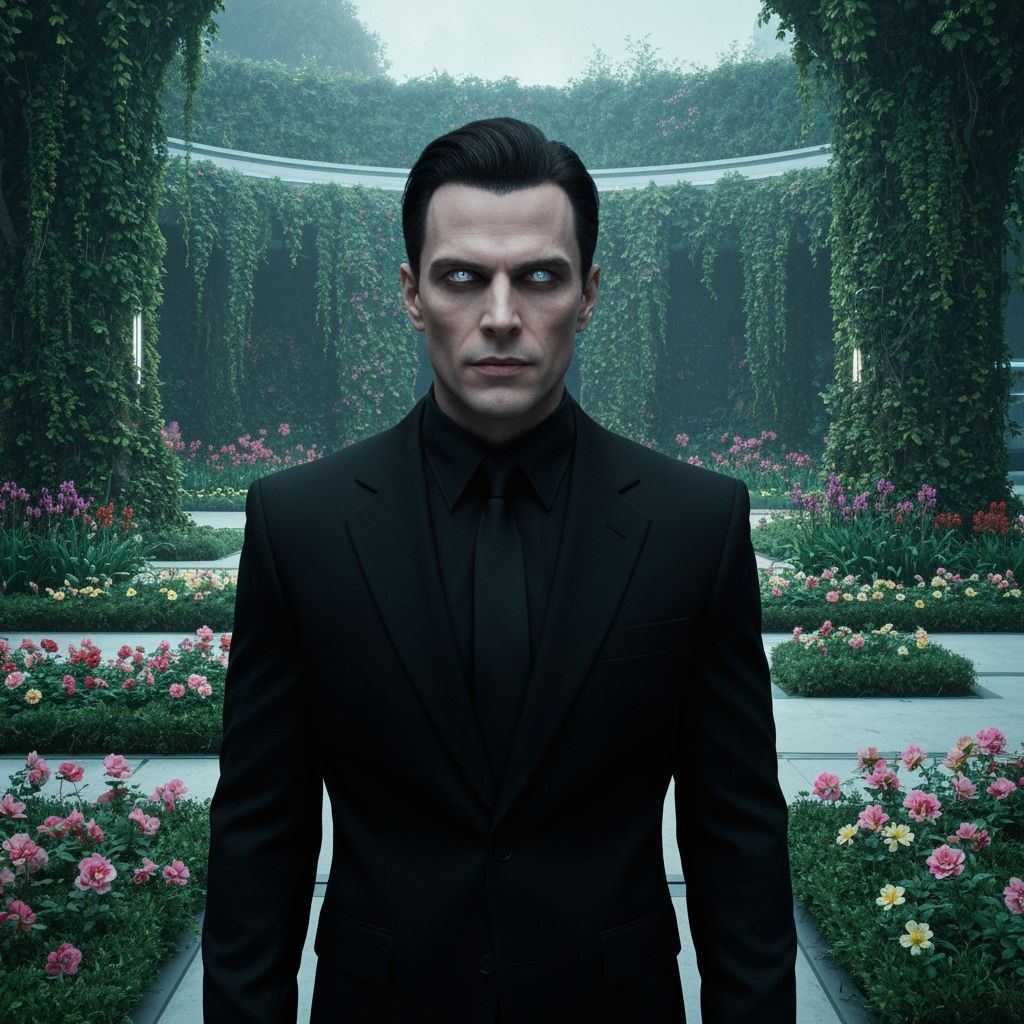 Psychopathic Man in a Garden Paradise