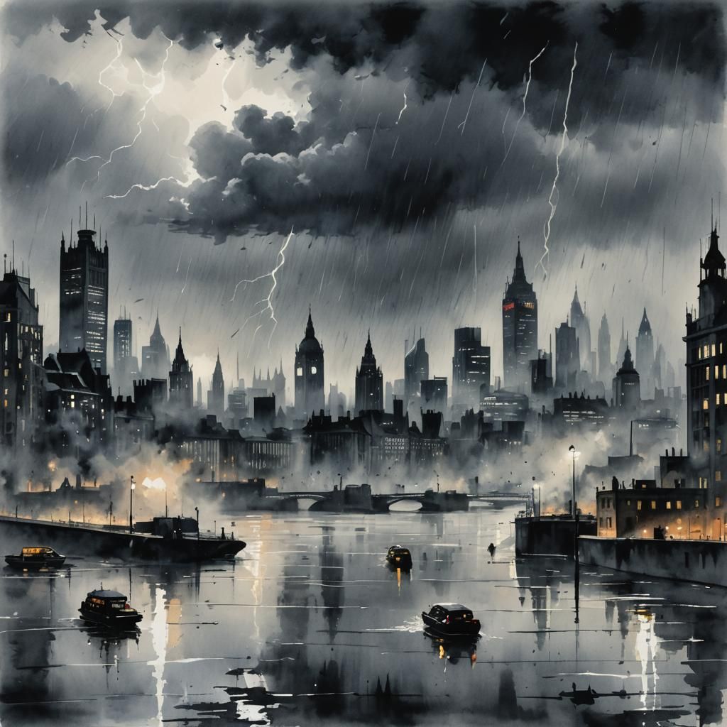 London Storm  by @Transcendentalism
