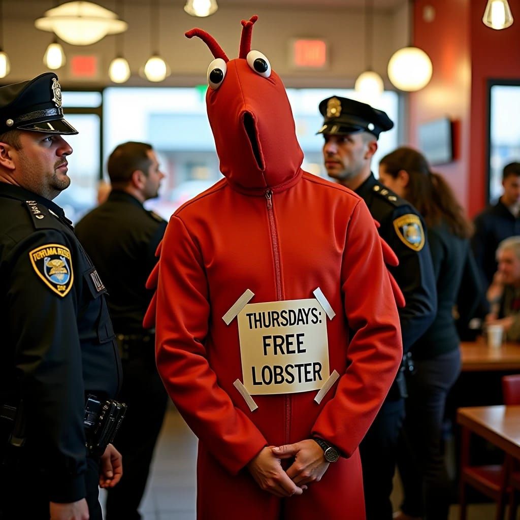 Look, his type just isn't welcome in a proper seafood establishment.