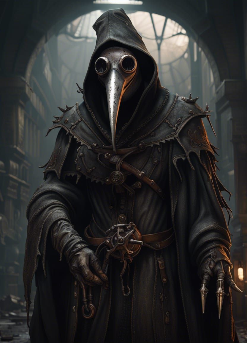 Plague Doctor in a Post-Apocalyptic World  by @Skyeithse