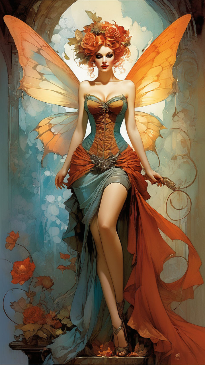 Vintage Fantasy Pin Up