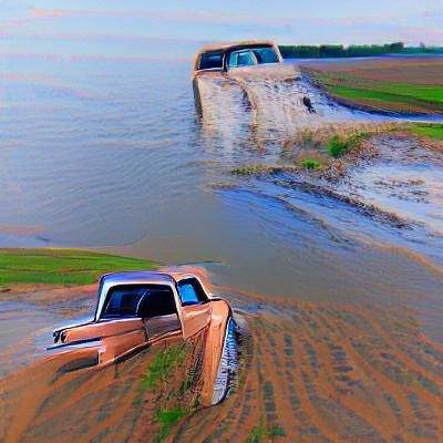 Drove my Chevy to levee but levee was dry - AI Artwork - Creator