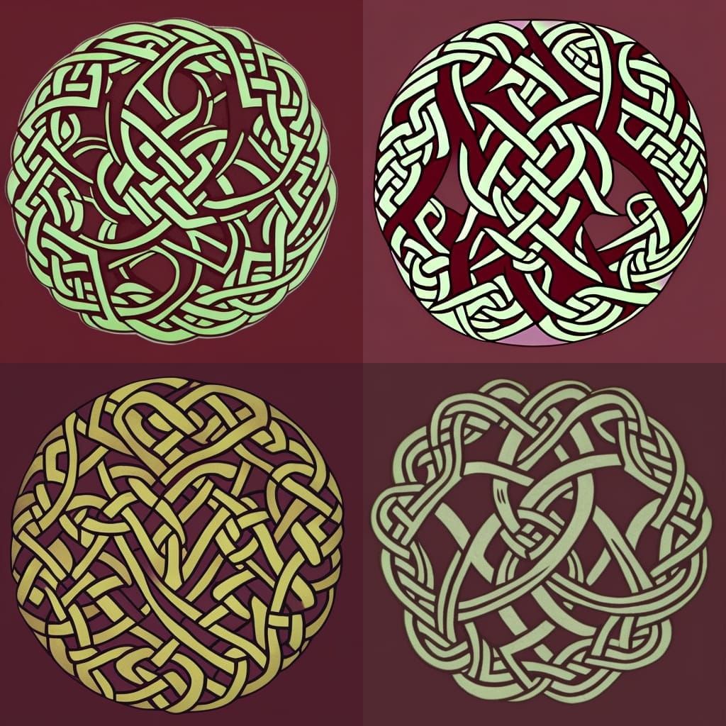 Knotwork Tree As A Nonsensical Symbol Ai Generated Artwork