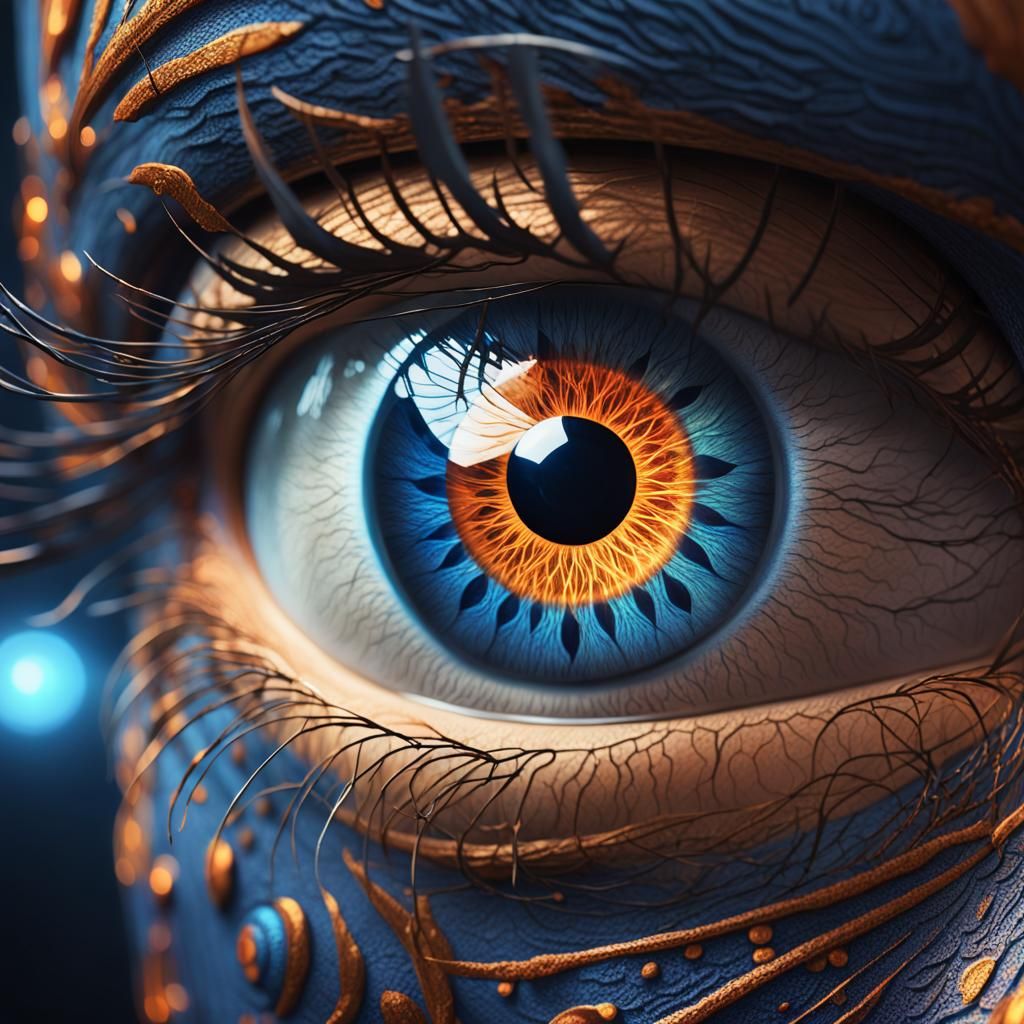 Giant Eye Concept Art in Dreamlike Style