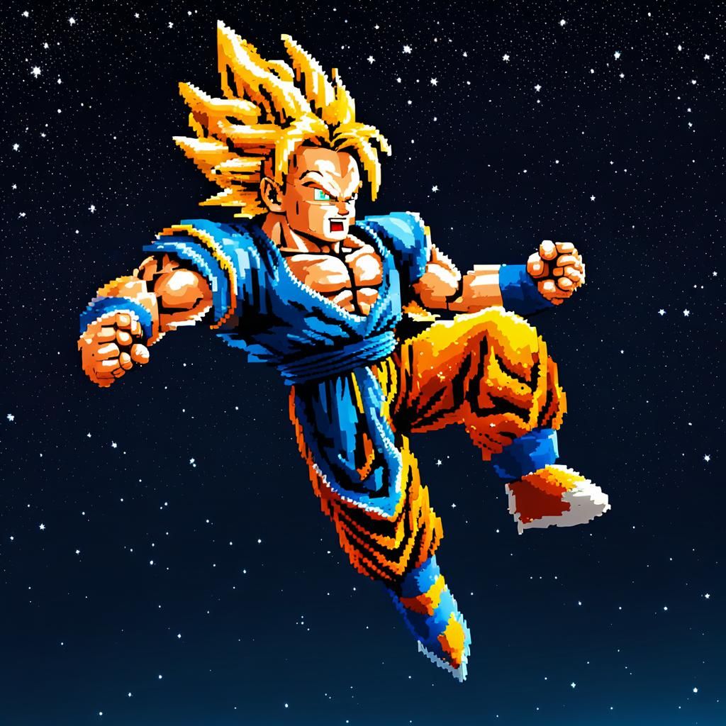 Pixel Saiyan Hero