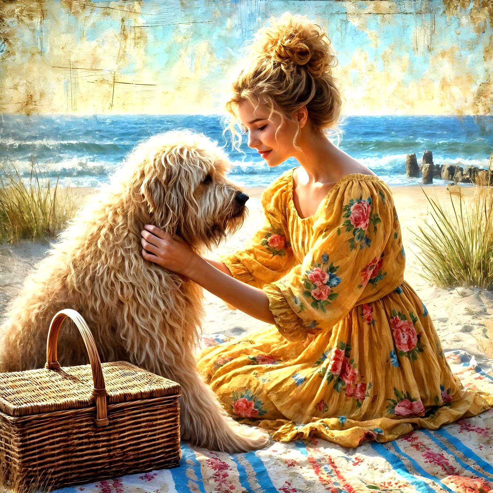 flowing floral dress