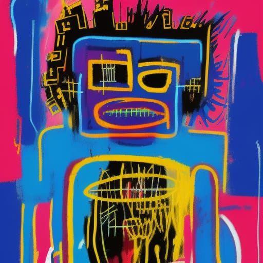 Alien Drag Queen by Jean-Michel Basquiat - AI Generated Artwork ...